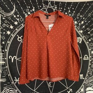 NWT Forever 21 Polka Dot Shirt